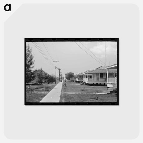 アートポストカード-Burrwood Cottages
 - ラッセル リー Postcard.