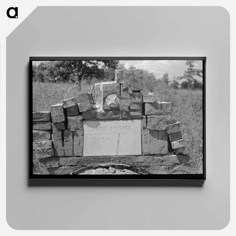 アートパネル-Cruger Headstone
 - ラッセル リー Canvas.
