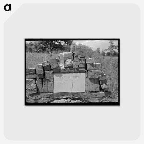 アートポストカード-Cruger Headstone
 - ラッセル リー Postcard.