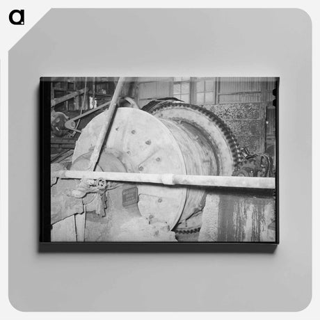 アートパネル-Ball Mill at Mogollon Gold Mine
 - ラッセル リー Canvas.