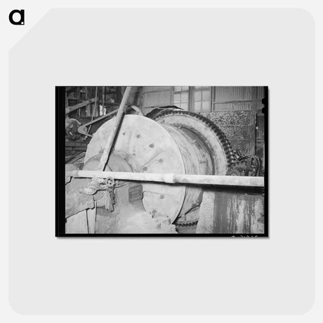 アートポストカード-Ball Mill at Mogollon Gold Mine
 - ラッセル リー Postcard.