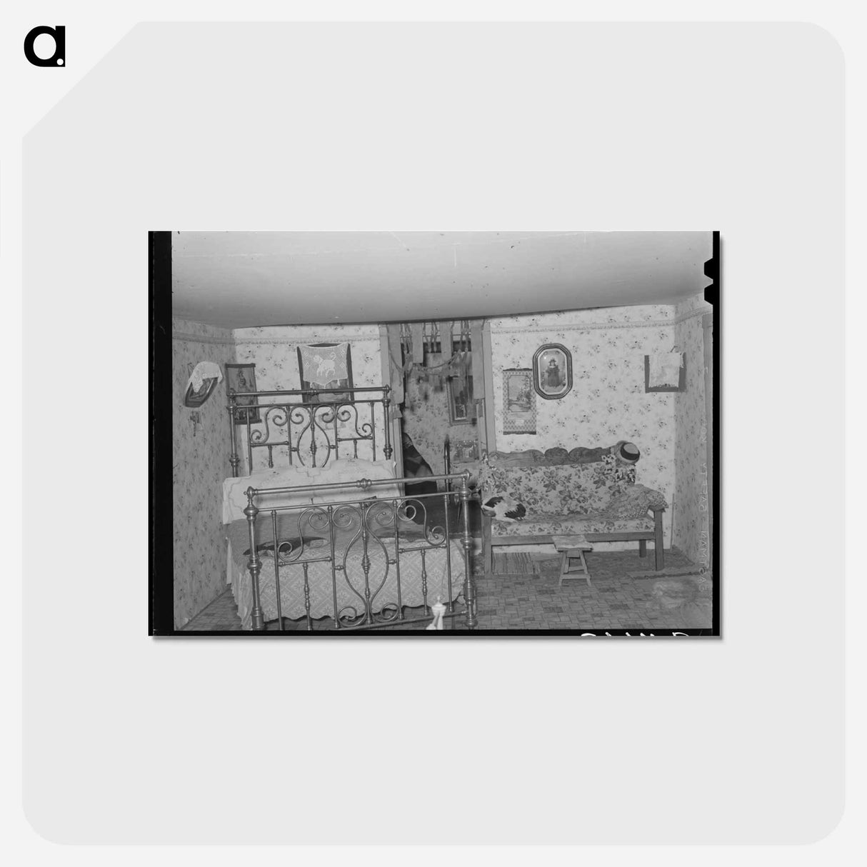 アートポストカード-Taos County Living Room
 - ラッセル リー Postcard.