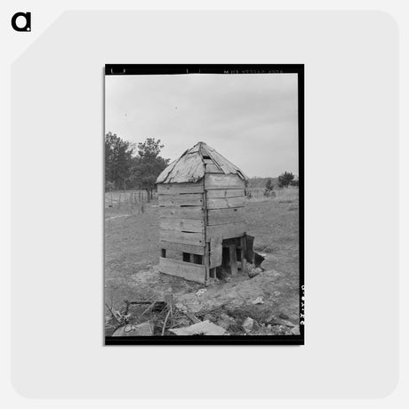 アートポストカード-Sharecropper's Privy
 - ラッセル リー Postcard.