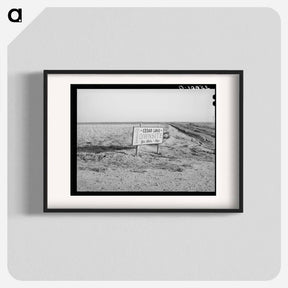 アートポスター-Dawson County Sign
 - ラッセル リー Poster.