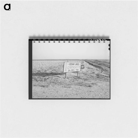 アートメモ帳-Dawson County Sign
 - ラッセル リー Memo.