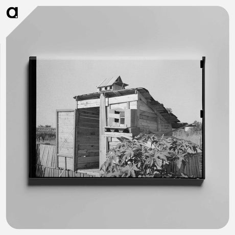 アートパネル-Henhouse and Pigeon Cote
 - ラッセル リー Canvas.