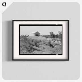 アートポスター-Barn on a Hummock, Missouri
 - ラッセル リー Poster.