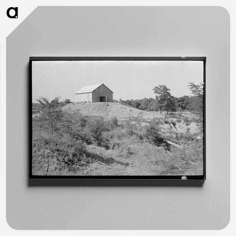 アートパネル-Barn on a Hummock, Missouri
 - ラッセル リー Canvas.