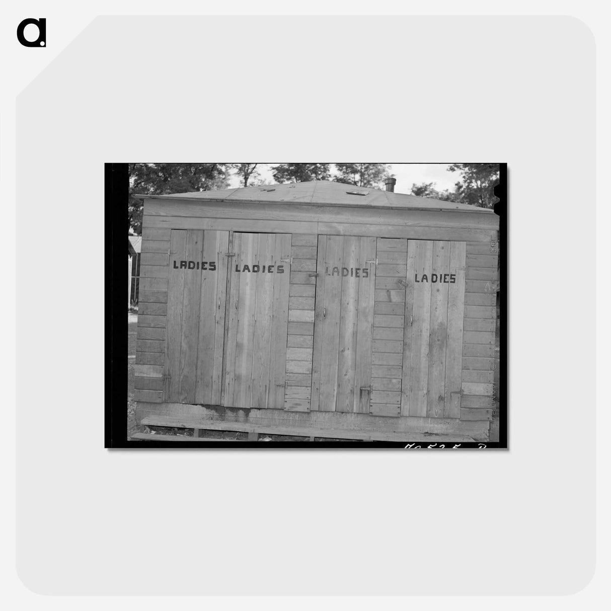 アートポストカード-Cabin-Trailer Camp Sanitary Facilities
 - ラッセル リー Postcard.