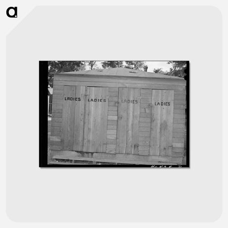 アートポストカード-Cabin-Trailer Camp Sanitary Facilities
 - ラッセル リー Postcard.