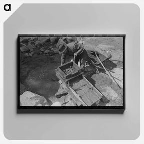 アートパネル-Gold Prospector at Work
 - ラッセル リー Canvas.