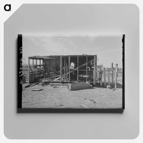 アートパネル-Harness Shed on Gorder Farm
 - ラッセル リー Canvas.