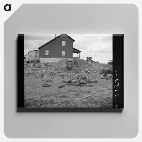 アートパネル-Root House and Farmhouse Debris
 - ラッセル リー Canvas.
