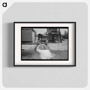 アートポスター-Woman Washing Clothes at Deep Well, Maricopa County, Arizona
 - ラッセル リー Poster.