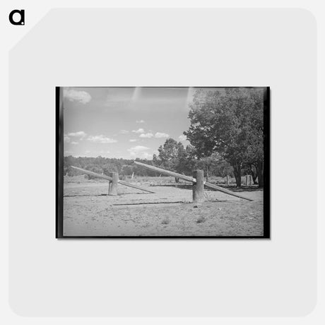 アートポストカード-Seesaw at Pie Town School
 - ラッセル リー Postcard.