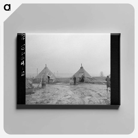アートパネル-Tent City, Near Shawneetown, Illinois
 - ラッセル リー Canvas.