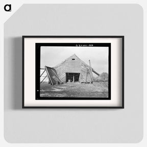 アートポスター-Corn Crib on the J.E. Herbrandson Farm
 - ラッセル リー Poster.