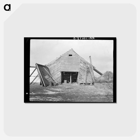 アートポストカード-Corn Crib on the J.E. Herbrandson Farm
 - ラッセル リー Postcard.