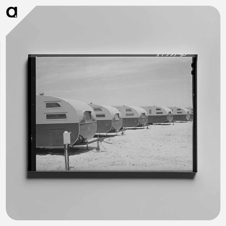 アートパネル-FSA Camp for Defense Workers, San Diego
 - ラッセル リー Canvas.