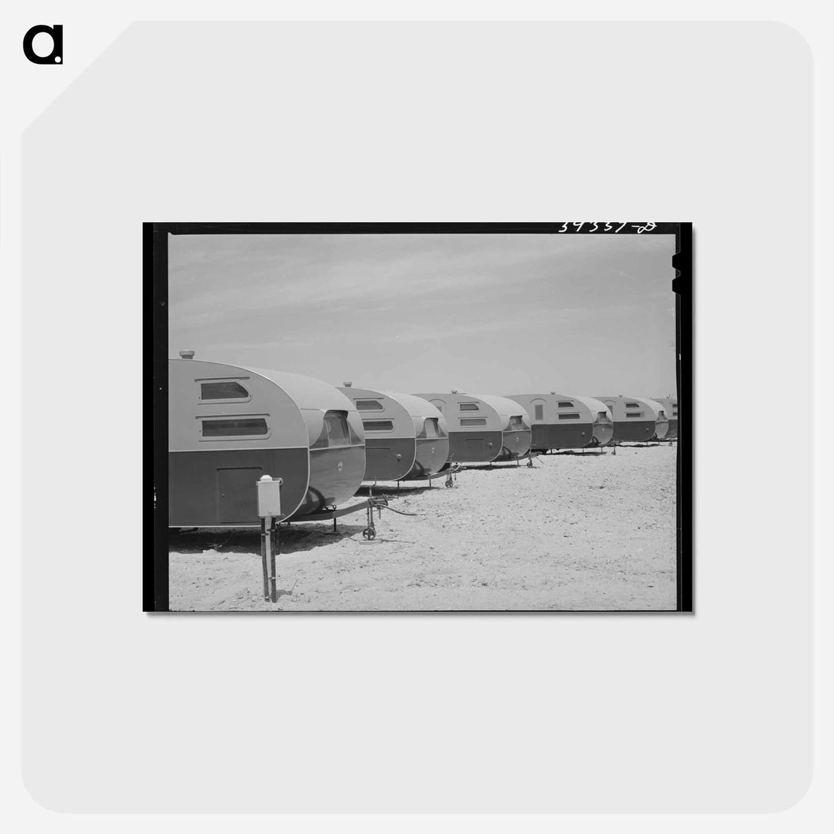 アートポストカード-FSA Camp for Defense Workers, San Diego
 - ラッセル リー Postcard.
