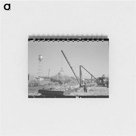 アートメモ帳-Loading Sugarcane, Louisiana
 - ラッセル リー Memo.