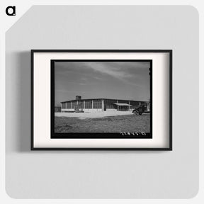 アートポスター-Wool and Mohair Scouring Plant at San Marcos, Texas
 - ラッセル リー Poster.