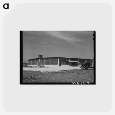 アートポストカード-Wool and Mohair Scouring Plant at San Marcos, Texas
 - ラッセル リー Postcard.