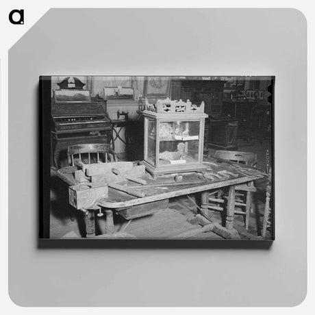 アートパネル-Faro Table and Objects, Bird Cage Museum, Tombstone, Arizona
 - ラッセル リー Canvas.