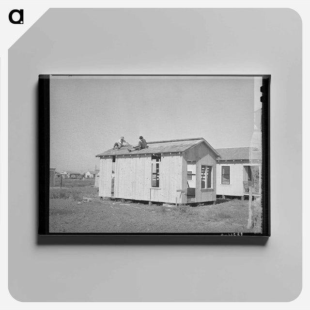 アートパネル-House Under Construction, Corpus Christi, Texas
 - ラッセル リー Canvas.