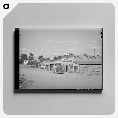 アートパネル-Business Section of Pie Town, New Mexico
 - ラッセル リー Canvas.