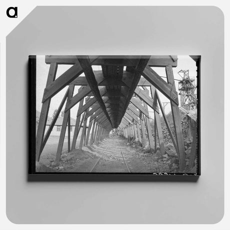 アートパネル-Elevated Railway at Abandoned Copper Mine, Bisbee, Arizona
 - ラッセル リー Canvas.