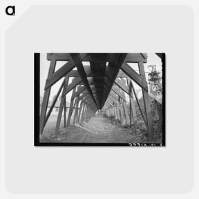 アートポストカード-Elevated Railway at Abandoned Copper Mine, Bisbee, Arizona
 - ラッセル リー Postcard.