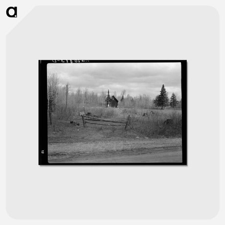 アートポストカード-Abandoned Farm, Tipler to Long Lake
 - ラッセル リー Postcard.