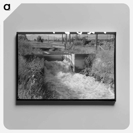 アートパネル-Irrigation Ditch, Box Elder County, Utah
 - ラッセル リー Canvas.