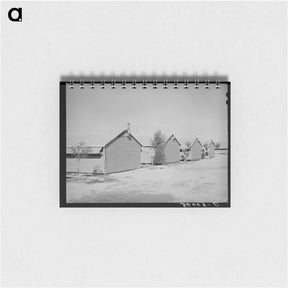 アートメモ帳-Metal Shelters at Aqua Fria Migratory Labor Camp
 - ラッセル リー Memo.