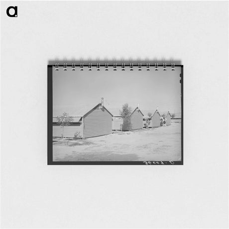 アートメモ帳-Metal Shelters at Aqua Fria Migratory Labor Camp
 - ラッセル リー Memo.