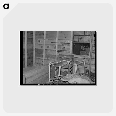 アートポストカード-Interior of Sugar Beet Worker's Shack
 - ラッセル リー Postcard.