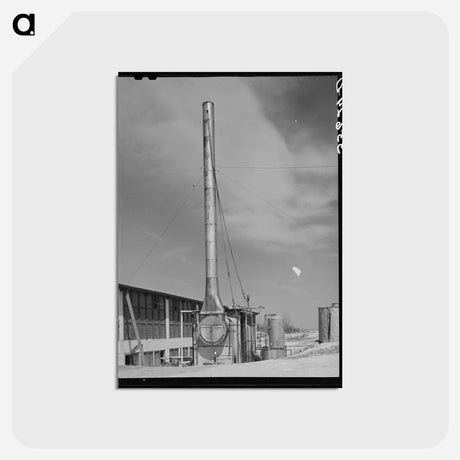 アートポストカード-Steam Plant at Wool Scouring Plant
 - ラッセル リー Postcard.