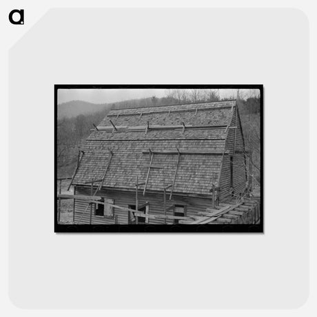 アートポストカード-Gristmill on Road to Skyline Drive, Virginia
 - ラッセル リー Postcard.