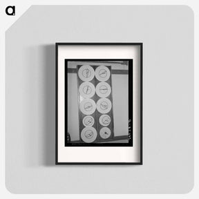アートポスター-Recording Thermometer Charts at Oil Refinery
 - ラッセル リー Poster.