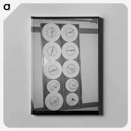 アートパネル-Recording Thermometer Charts at Oil Refinery
 - ラッセル リー Canvas.
