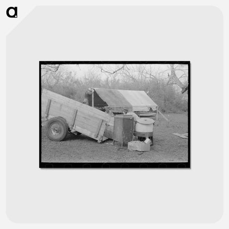 アートポストカード-Unloading Household Goods, Harlingen, Texas
 - ラッセル リー Postcard.