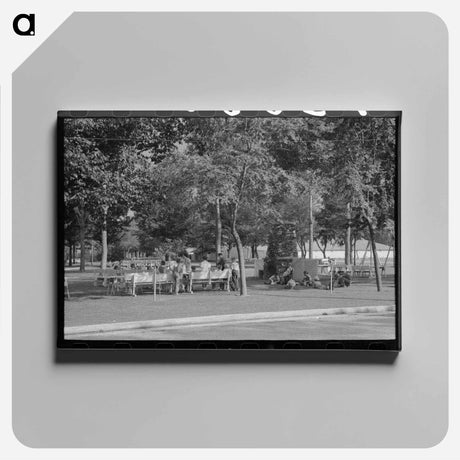 アートパネル-Picnickers' Park, Caldwell, Idaho
 - ラッセル リー Canvas.
