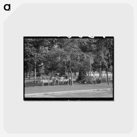 アートポストカード-Picnickers' Park, Caldwell, Idaho
 - ラッセル リー Postcard.