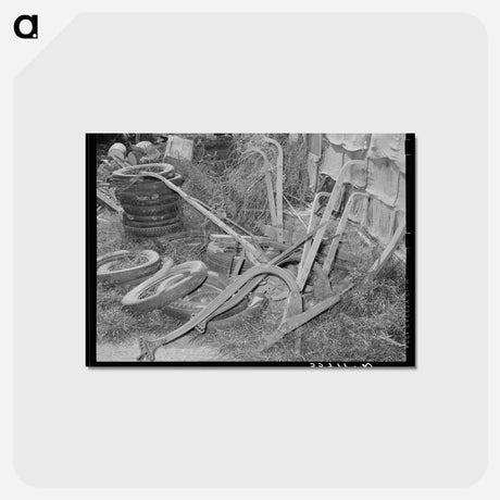 アートポストカード-Agricultural Artifacts and Discarded Tires, Oklahoma City
 - ラッセル リー Postcard.