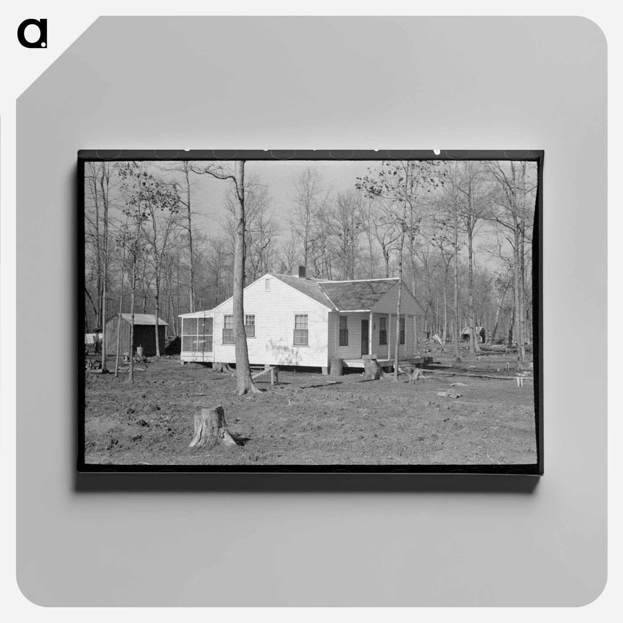アートパネル-Farm Home, Chicot Farms, Arkansas
 - ラッセル リー Canvas.