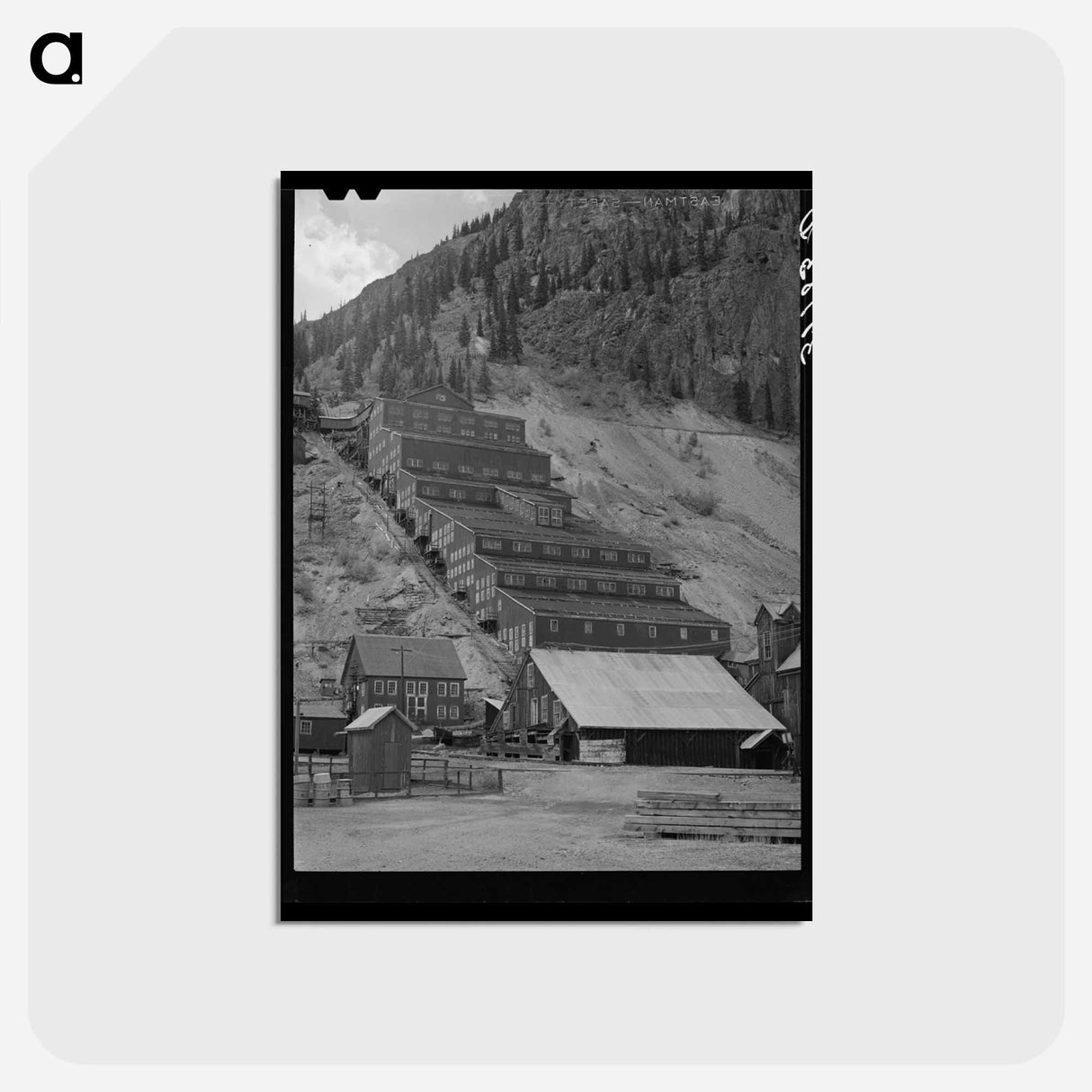アートポストカード-Mill of the Sunnyside Mine at Eureka, Colorado
 - ラッセル リー Postcard.