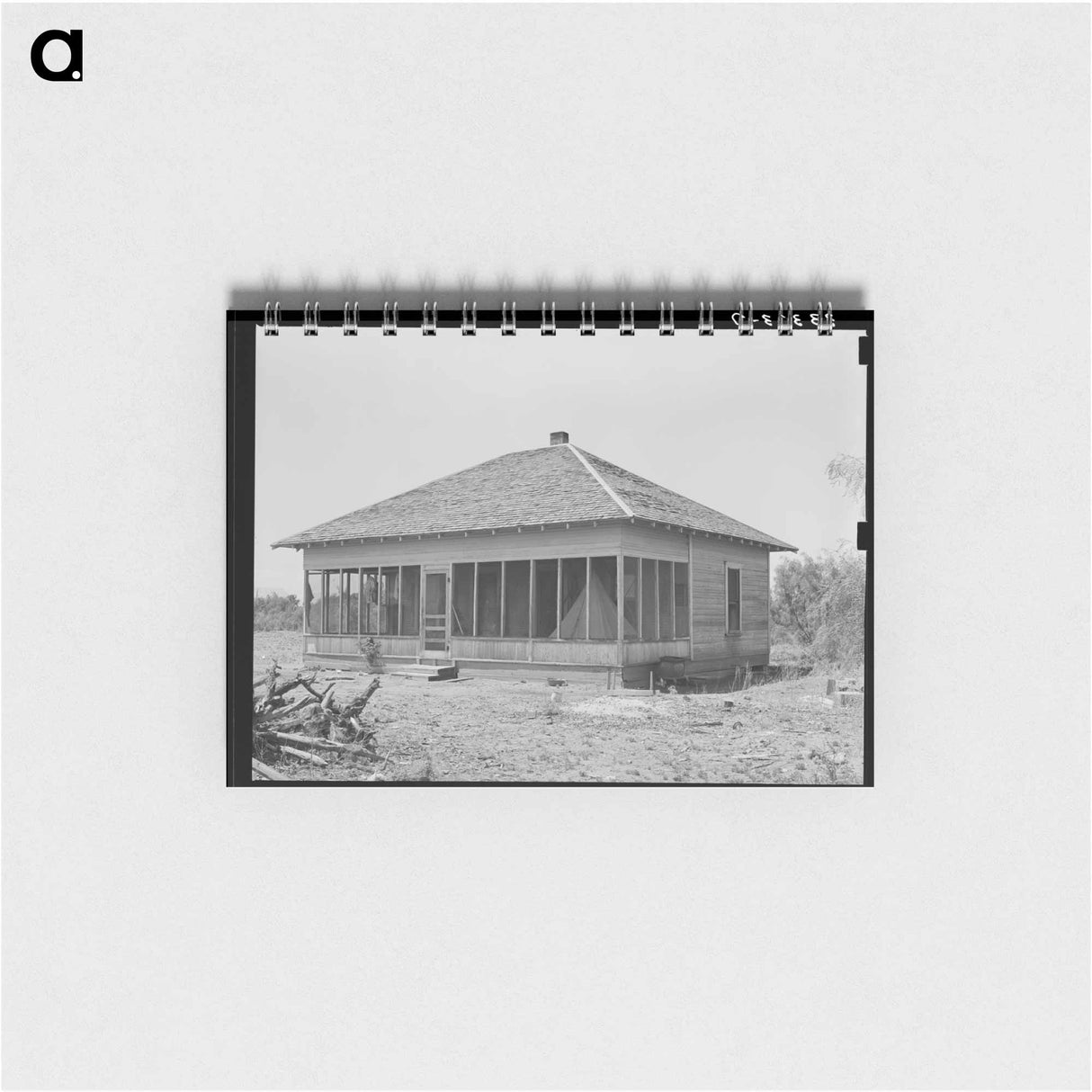 アートメモ帳-Bunkhouse, SMS Ranch near Spur, Texas
 - ラッセル リー Memo.