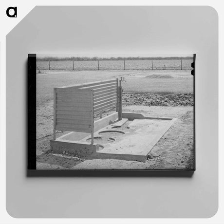 アートパネル-Migratory Labor Camp Utilities, Sinton, Texas
 - ラッセル リー Canvas.