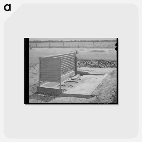 アートポストカード-Migratory Labor Camp Utilities, Sinton, Texas
 - ラッセル リー Postcard.